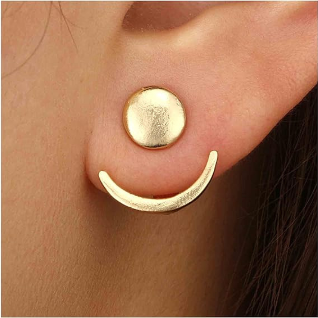 HaloCrest™ Minimalist Crescent Earrings