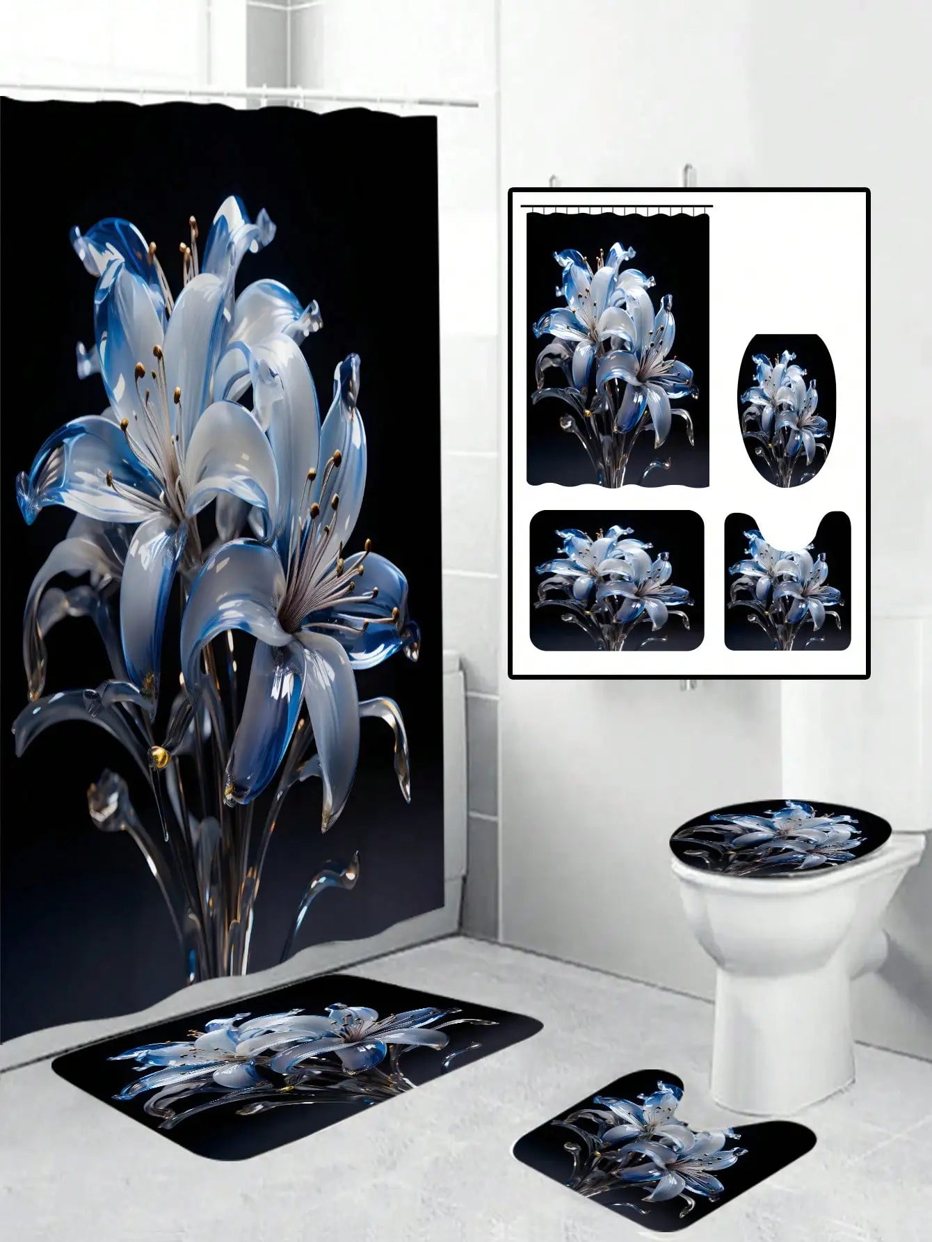 EasternLilly™ Bathroom Decor Set