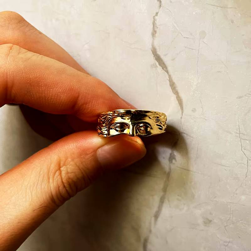 Jesus Walks with Me Adjustable Ring