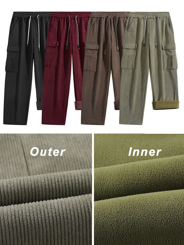Loose-Fit Fleece-Lined Winter Trousers