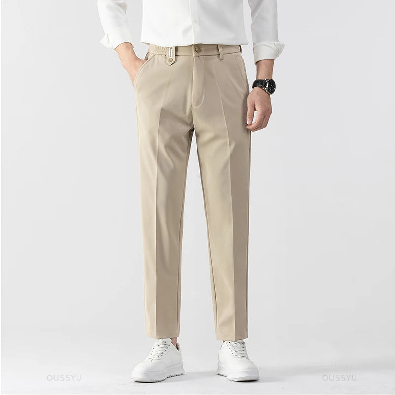 Smooth Stretch Suit Pants for Men