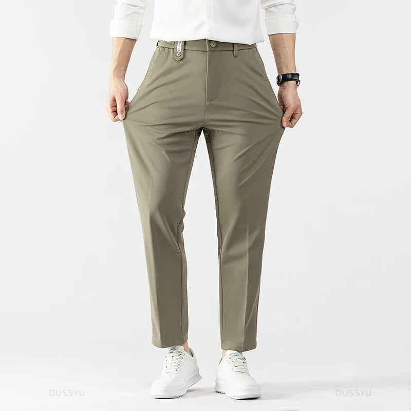 Smooth Stretch Suit Pants for Men