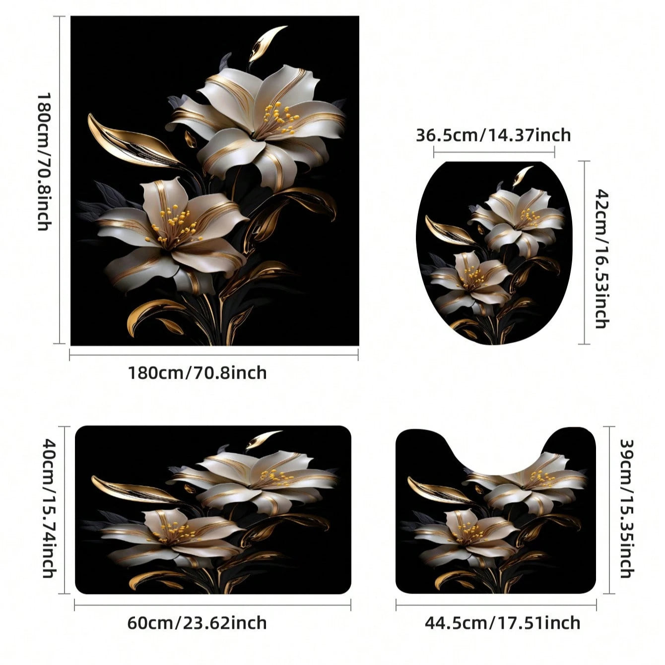 EasternLilly™ Bathroom Decor Set