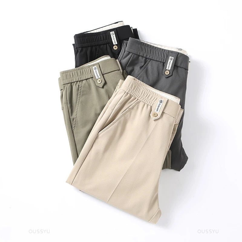 Smooth Stretch Suit Pants for Men