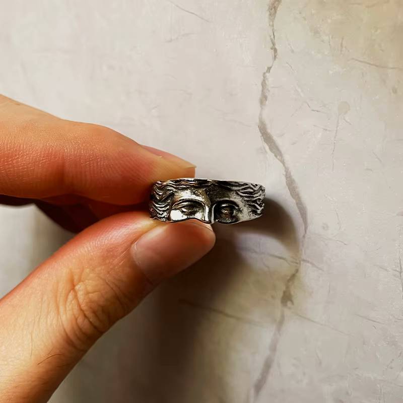 Jesus Walks with Me Adjustable Ring