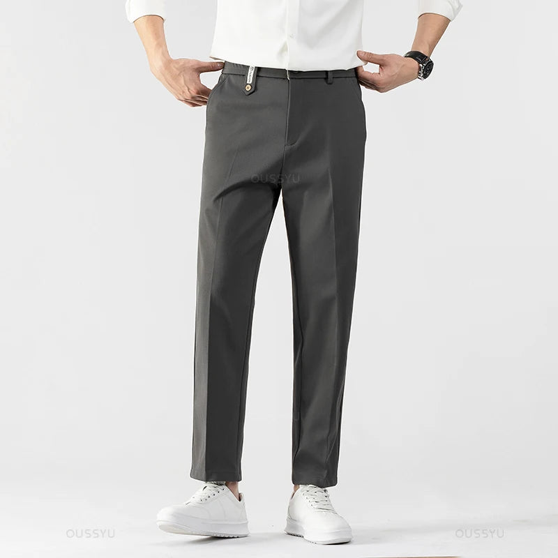 Smooth Stretch Suit Pants for Men