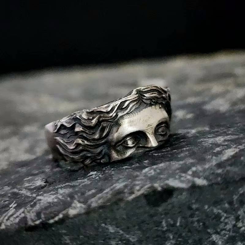 Jesus Walks with Me Adjustable Ring