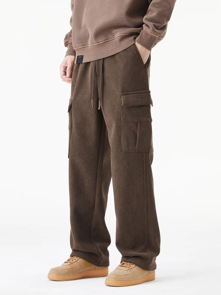 Loose-Fit Fleece-Lined Winter Trousers