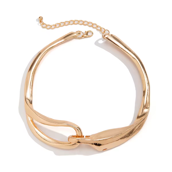 Iris Eternal Loop Chocker-Styled Necklace