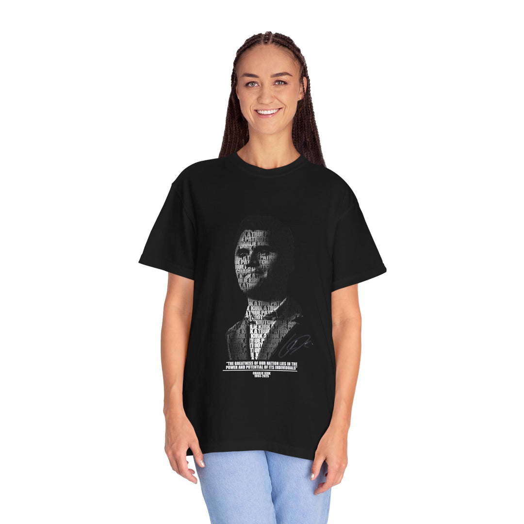 A True Patriot - Charlie Kirk Legacy Tribute Graphic Tee