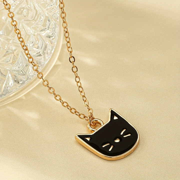 WishKitty™ Black Cat Pendant Necklace