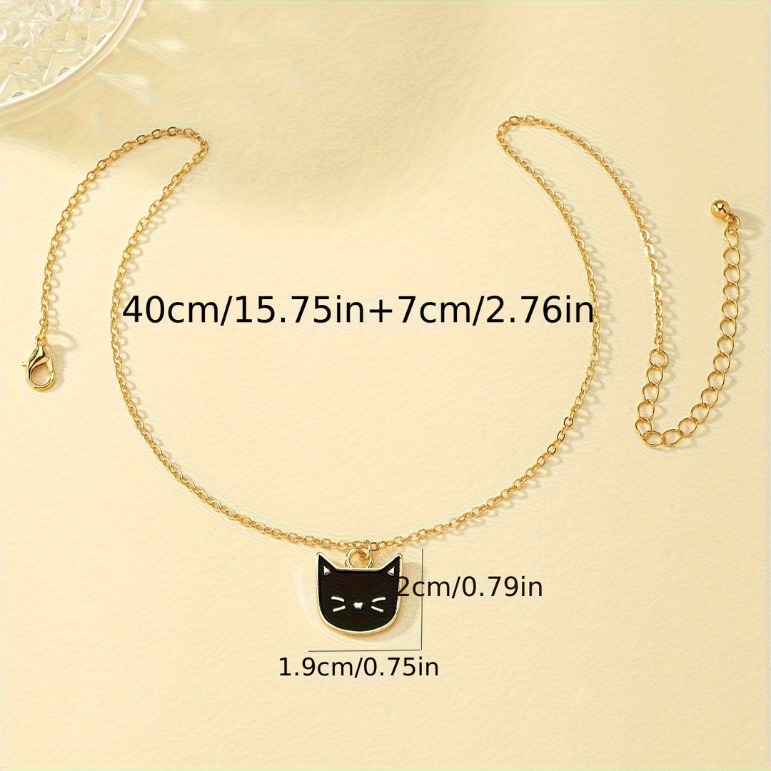 WishKitty™ Black Cat Pendant Necklace