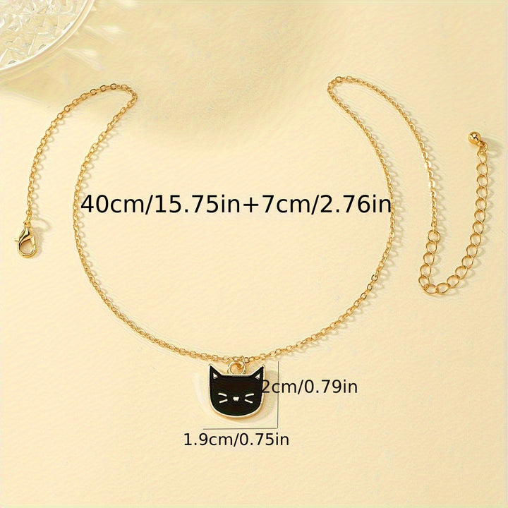 WishKitty™ Black Cat Pendant Necklace