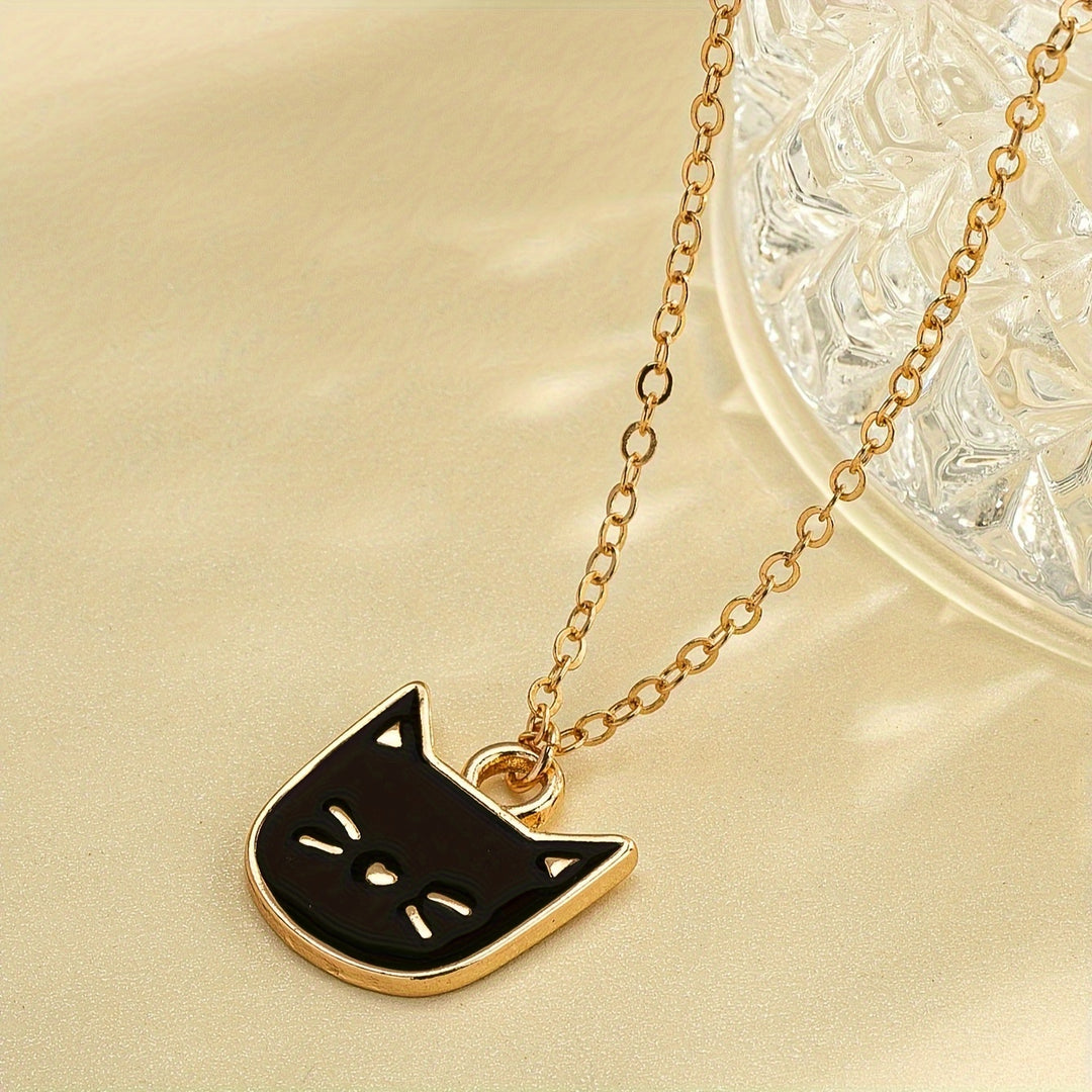 WishKitty™ Black Cat Pendant Necklace