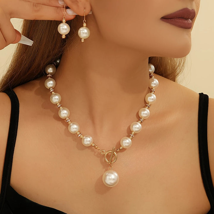 Glimmira™ Pearl Earrings & Necklace Set