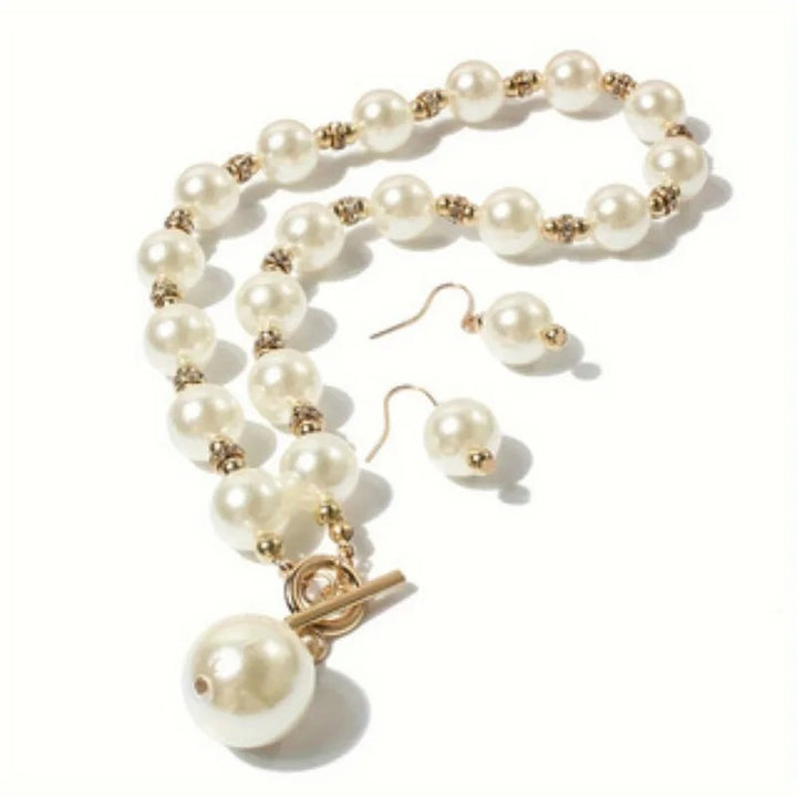 Glimmira™ Pearl Earrings & Necklace Set