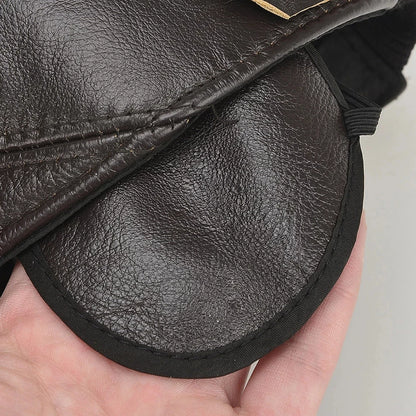 Genuine Leather Earflap Hat – Timeless Style