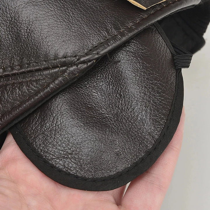 Genuine Leather Earflap Hat – Timeless Style