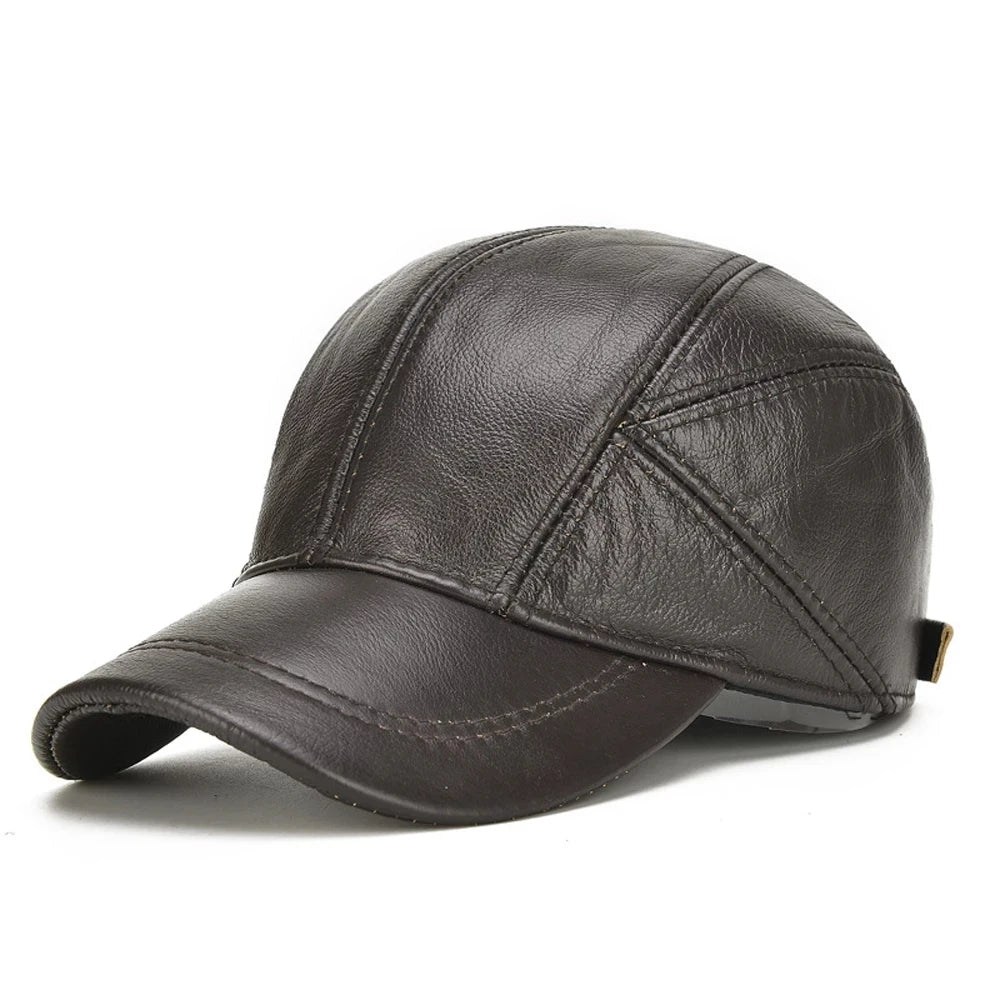 Genuine Leather Earflap Hat – Timeless Style