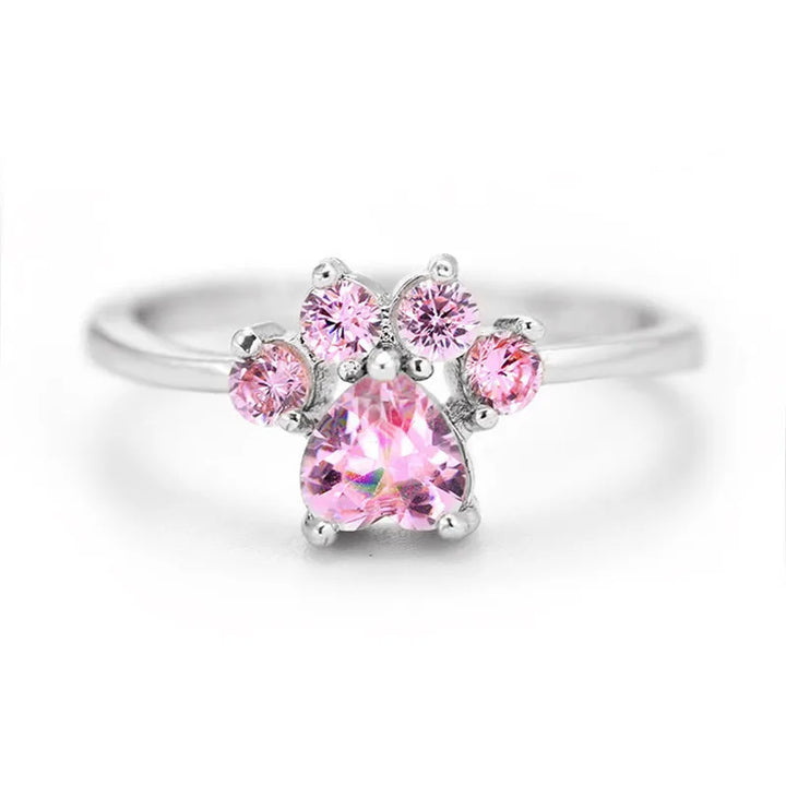 Rose Opal Feline Zircon Ring