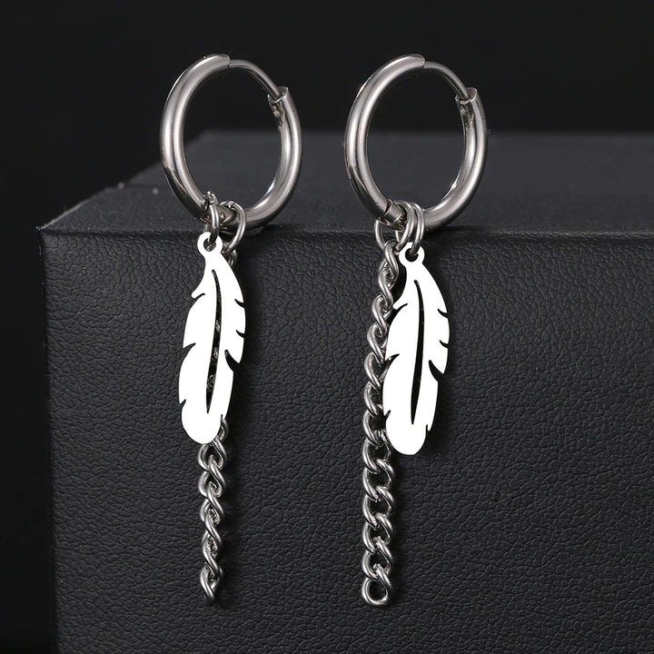 FeatherGleam™ Gold Stainless Steel Earrings