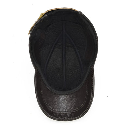 Genuine Leather Earflap Hat – Timeless Style