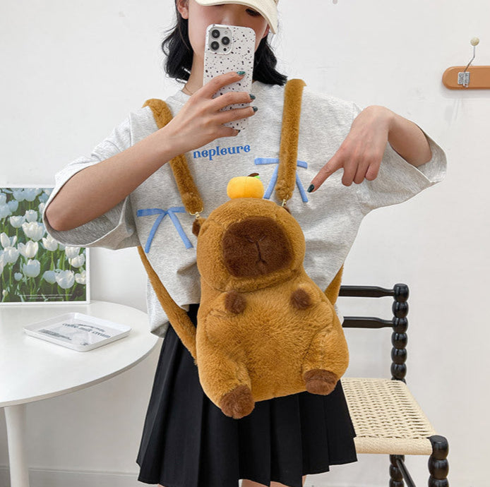 CapyPak™ Capybara Plush Backpack