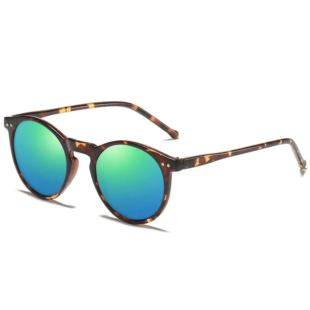 FloraLens Vintage Round Polarized Sunglasses