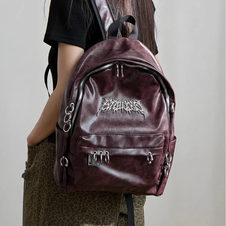 PunkRaven Vintage Aesthetic Student Bag