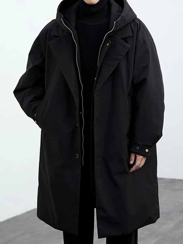 "Modern Comfort" Men's Windbreaker Trench Coat for Lightweight Everyday Use