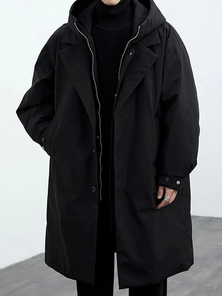 "Modern Comfort" Men's Windbreaker Trench Coat for Lightweight Everyday Use