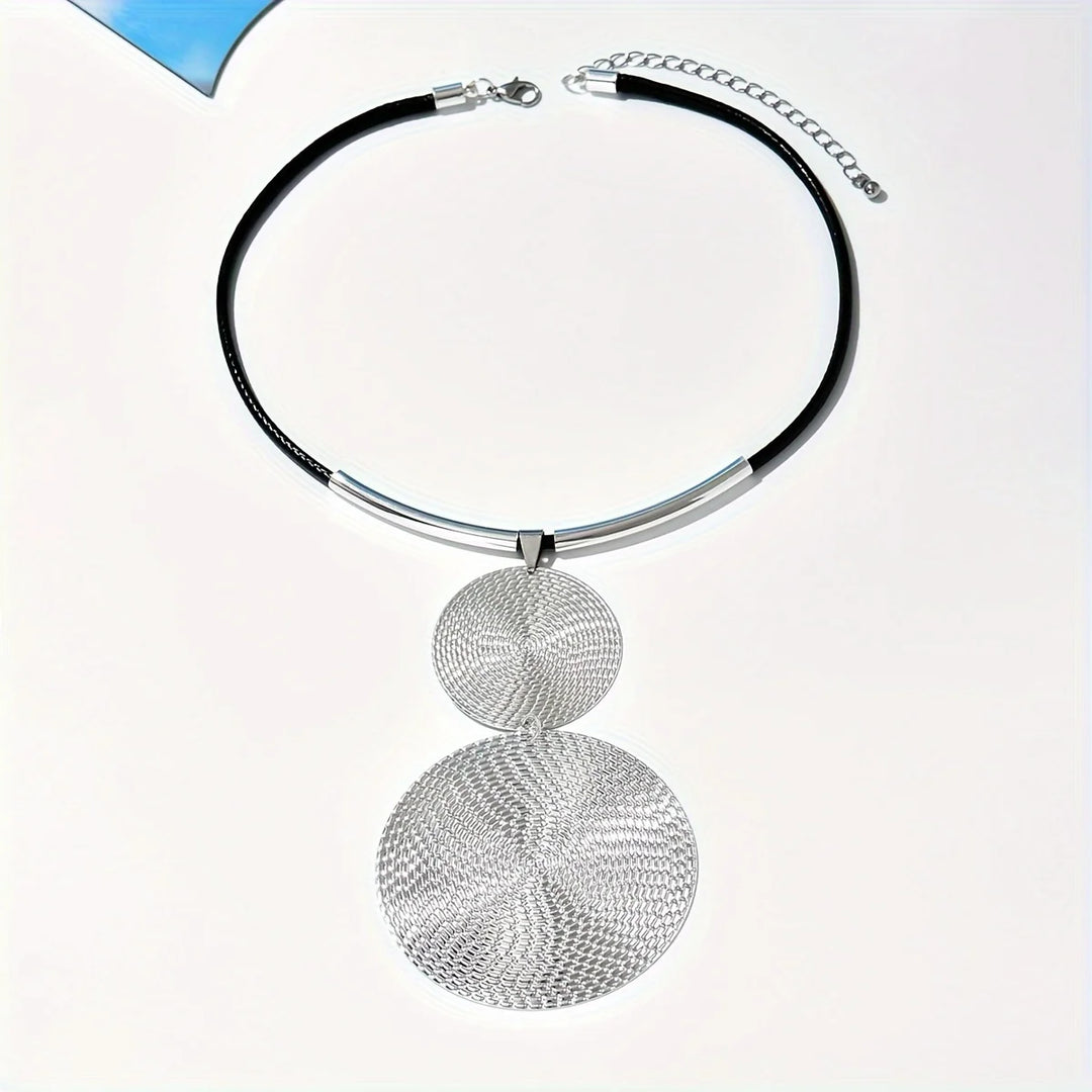 EclipseMuse™ Modern Circle Statement Necklace