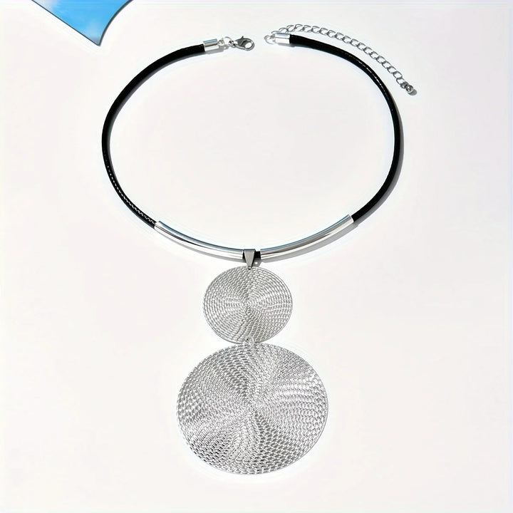 EclipseMuse™ Modern Circle Statement Necklace