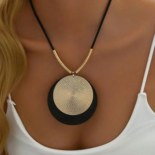EclipseMuse™ Modern Circle Statement Necklace