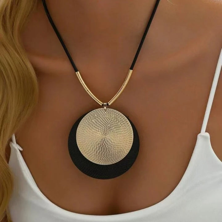 EclipseMuse™ Modern Circle Statement Necklace