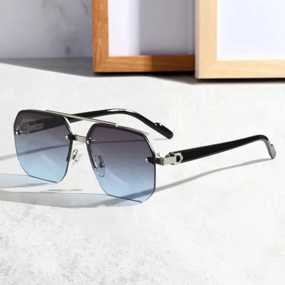 DiamondCut™ Gradient Sunglasses with Metal Frame