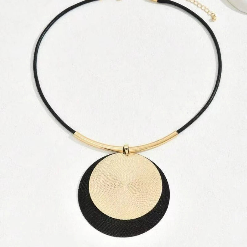 EclipseMuse™ Modern Circle Statement Necklace