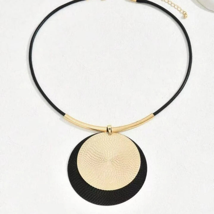 EclipseMuse™ Modern Circle Statement Necklace