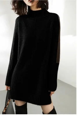 Autumn-Winter Split Turtleneck Sweater