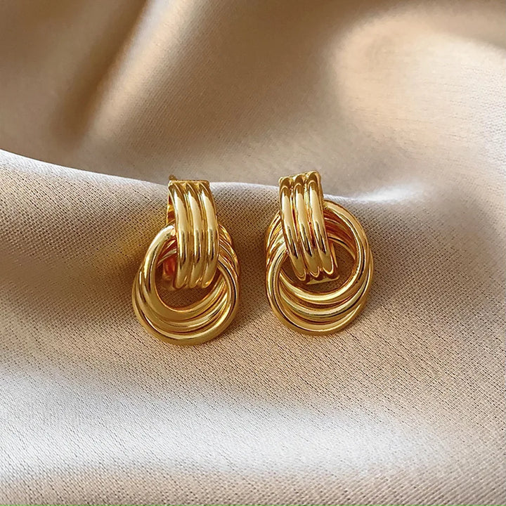 TwistaGlow™ Triple Knot Textured Earrings
