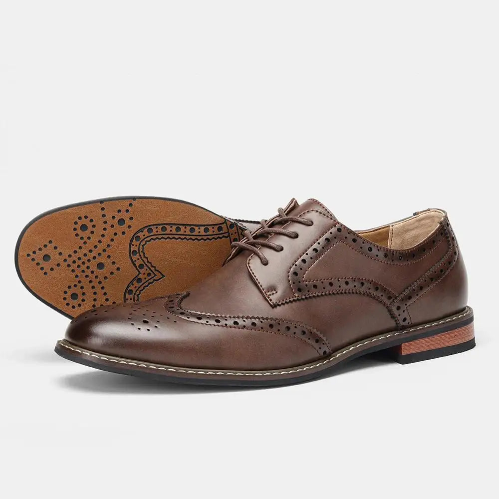 Parma Navy Brogue Oxfords