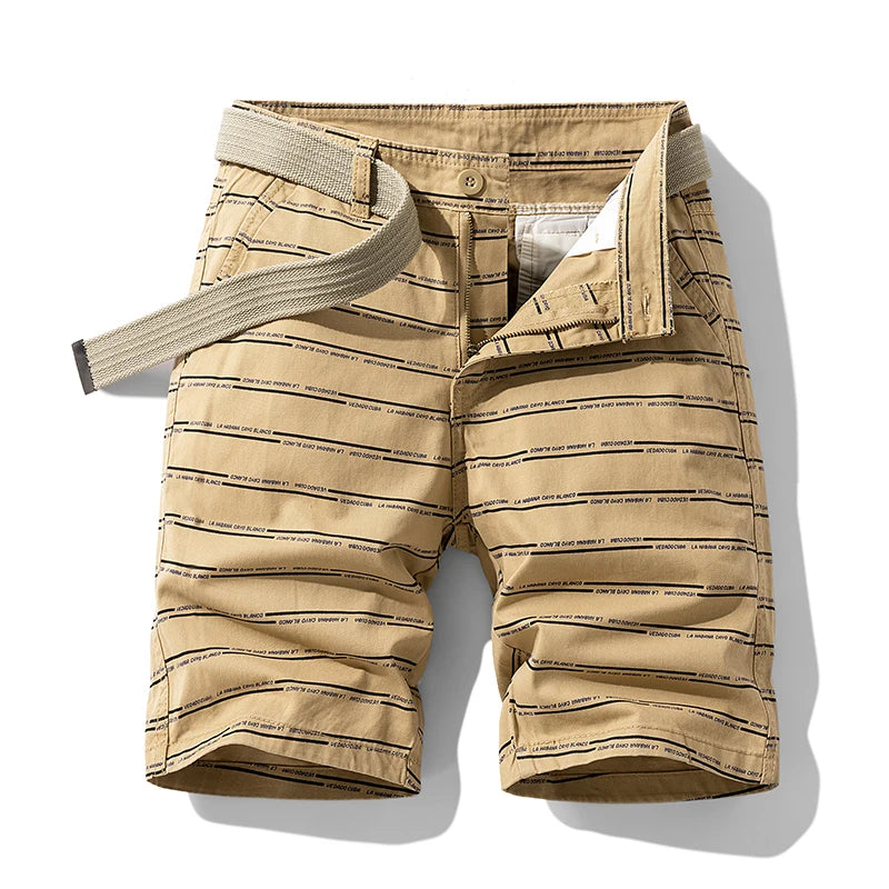 BreezePocket™ Striped Summer Shorts