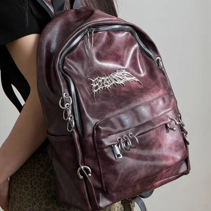 PunkRaven Vintage Aesthetic Student Bag
