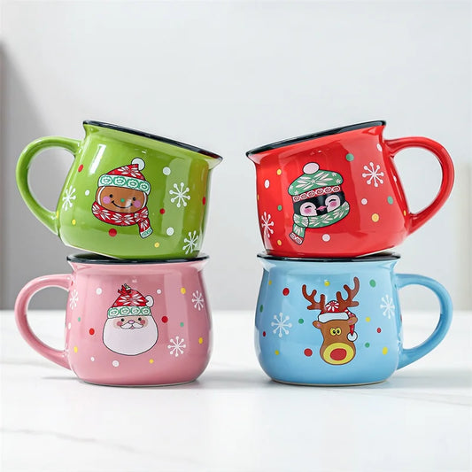 "Happy Tea" Christmas Ceramic Mug