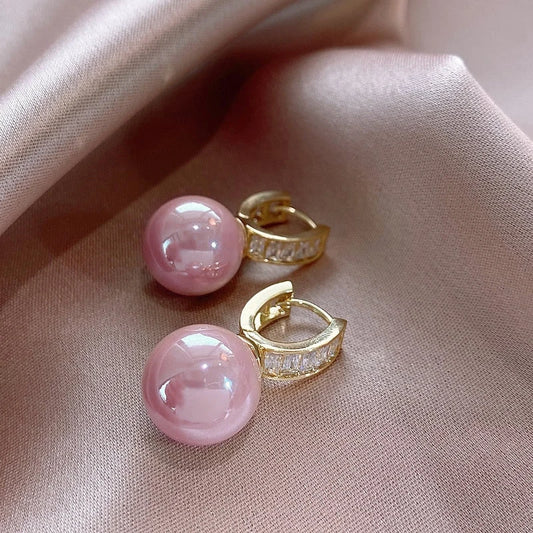 HaloLuxe™ Pearl Earrings for Women