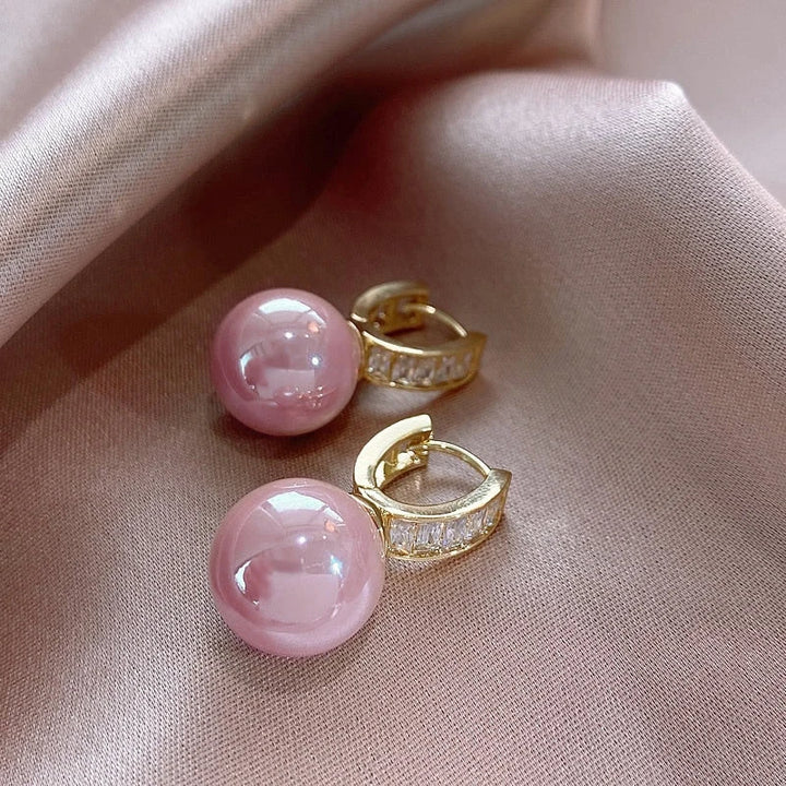 HaloLuxe™ Pearl Earrings for Women
