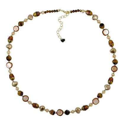 TerraGlimpse™ Tiger Eye Beaded Choker