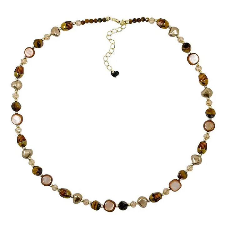 TerraGlimpse™ Tiger Eye Beaded Choker