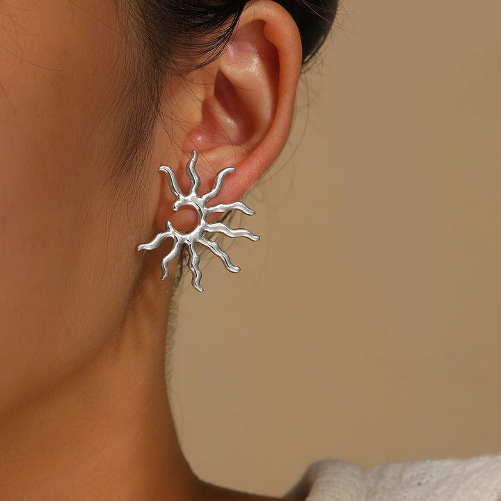 Solara™ Sculpted Sun Earrings