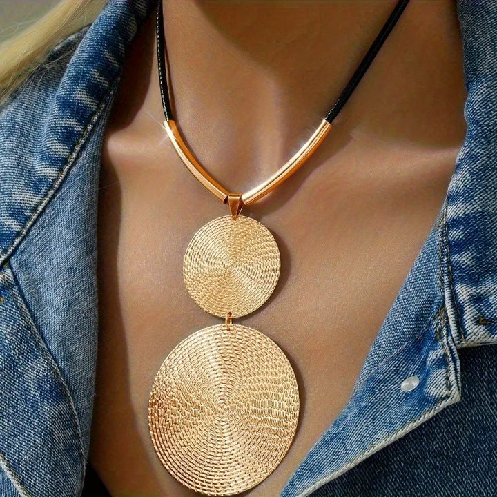 EclipseMuse™ Modern Circle Statement Necklace